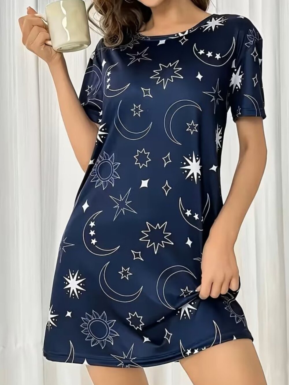New Stars & Moon Sleepshirt/Gown